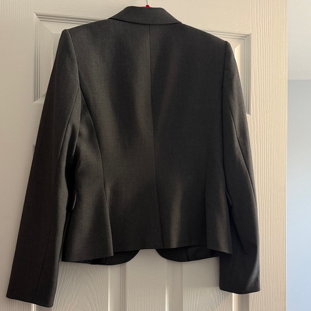 Calvin Klein Women's Dark Gray Tailored Blazer - Picture 3 of 3